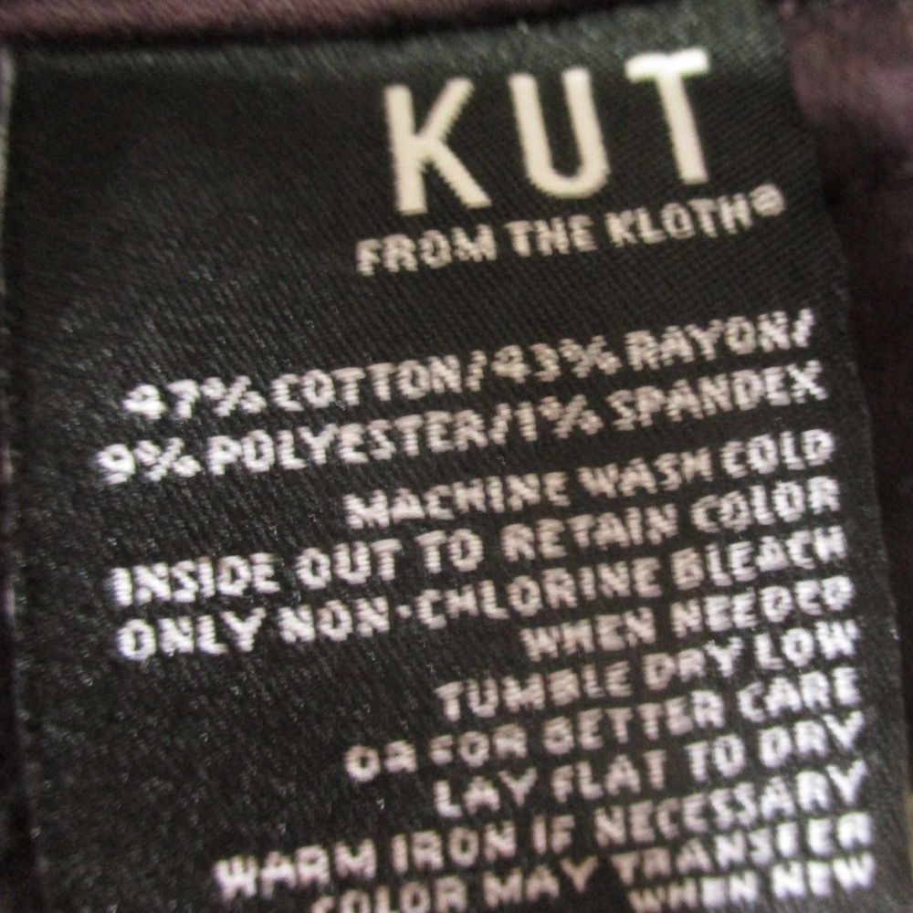 Kut From The Kloth Jeans Women's‎ 8 Purple Donna High Rise Ankle Skinny Denim - Picture 9 of 10